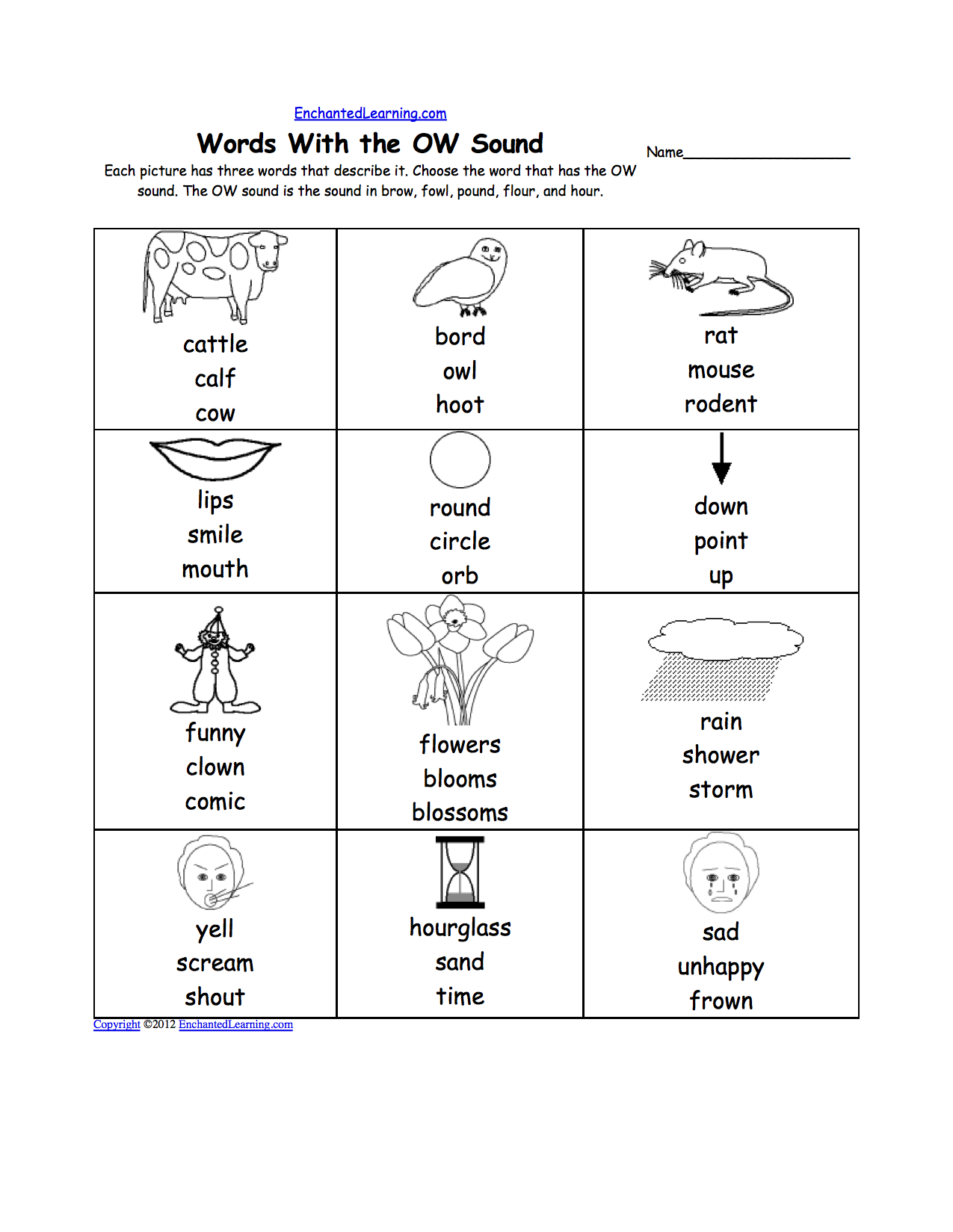 Phonics Worksheets: Multiple Choice Worksheets to Print ...