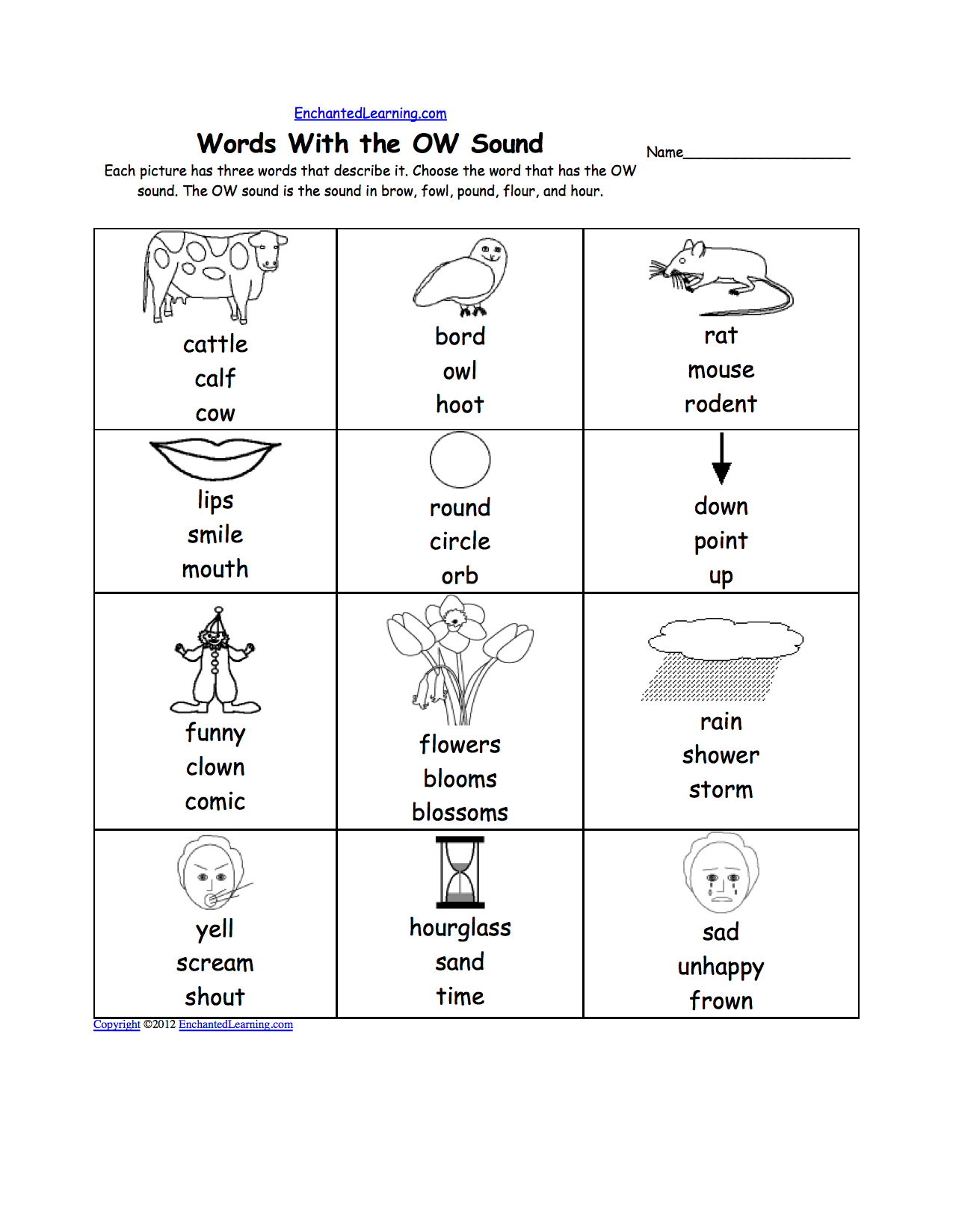 Phonics Worksheets Multiple Choice Worksheets To Print