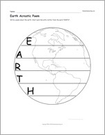 Earth Acrostic Poem