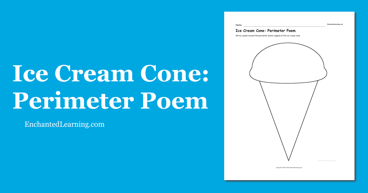Ice Cream Cone Perimeter Poem Enchanted Learning