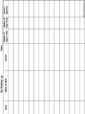 Reading Log Chart