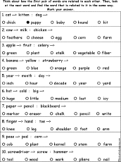 Verbal Analogies