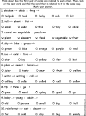 Verbal Analogies