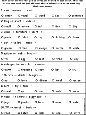 Verbal Analogies