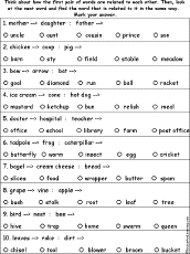 Verbal Analogies