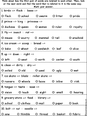 Verbal Analogies