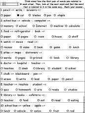 Verbal Analogies