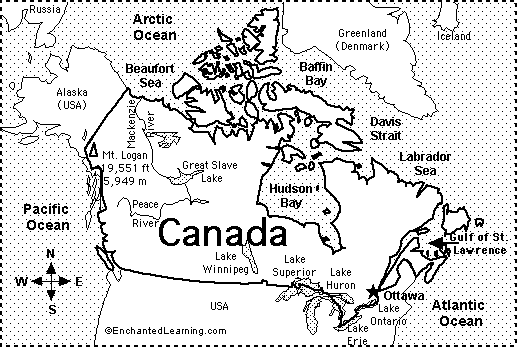 Search result: 'Canada Map/Quiz Printout Answers'