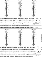 Search result: 'Compare Thermometers Worksheet #2'