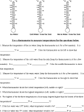 Search result: 'Measure Temperatures Worksheet #2'