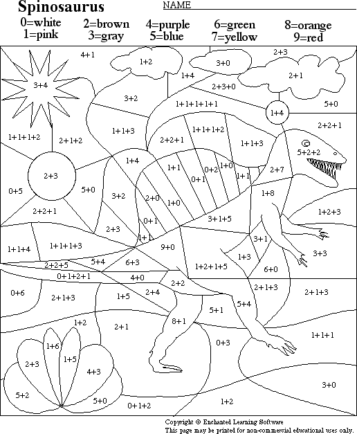 Search result: 'Spinosaurus Math Activity Printout'