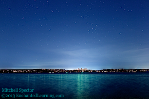 Bellevue and Lake Washington under the Stars