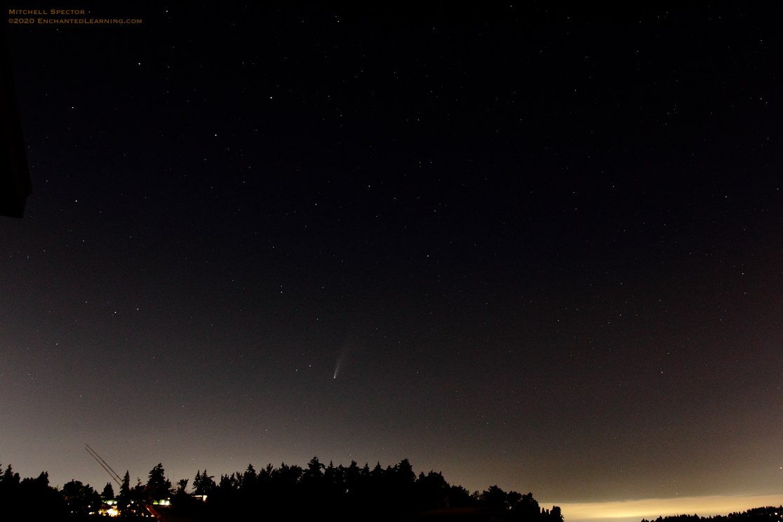 Comet NEOWISE - A Wide-Angle Landscape View