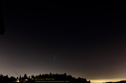 Comet NEOWISE - A Wide-Angle Landscape View