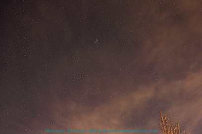 Sky Triangle: Comet Lovejoy, the Pleiades, and Aldebaran