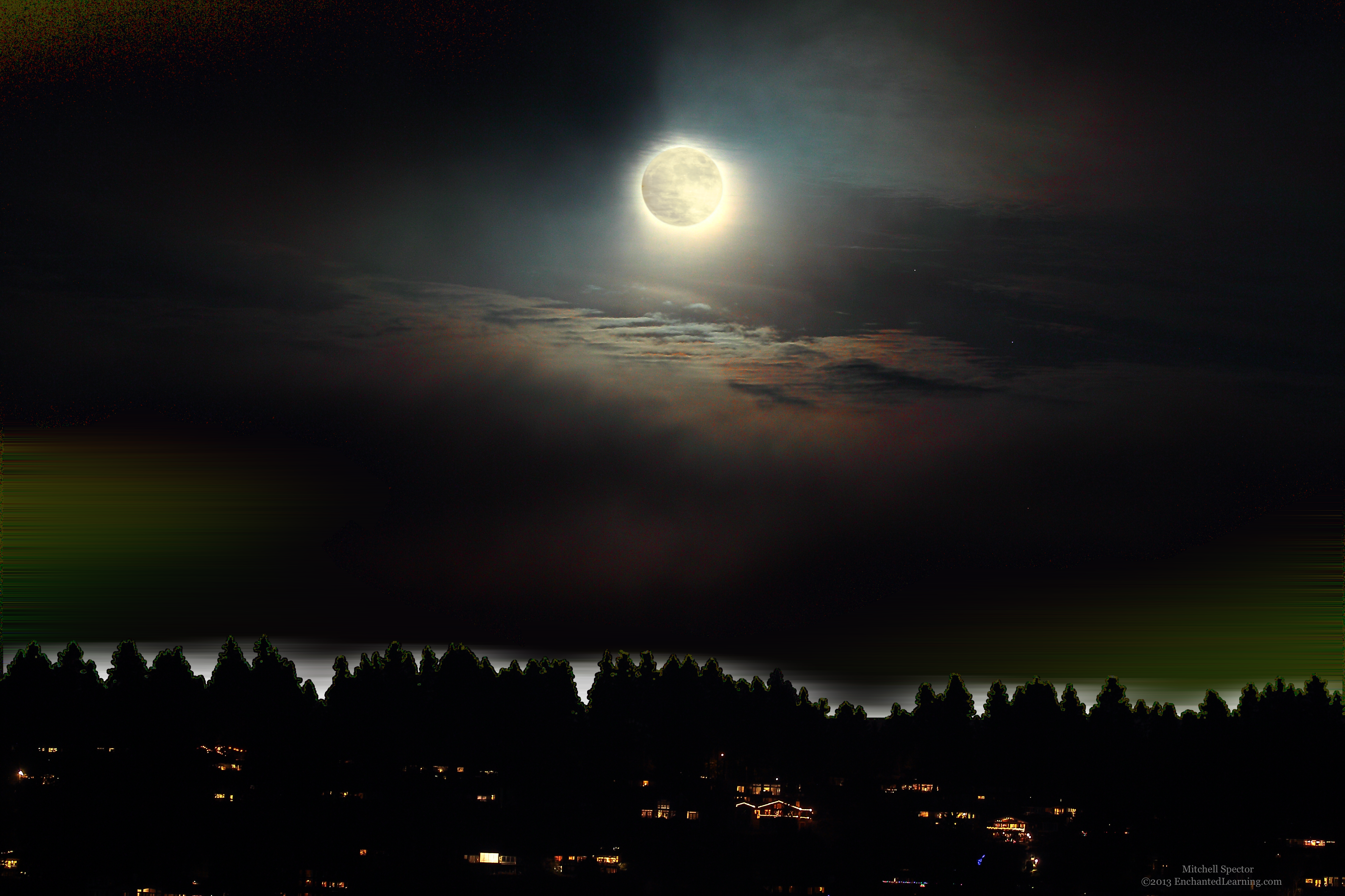 Full Moon Over Lake Washington Enchantedlearning Com