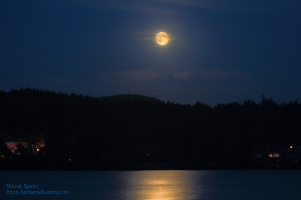 Full Moon Over Lake Washington Enchantedlearning Com