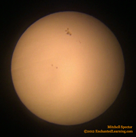 Large Sunspot Cluster Today, Eight Times the Diameter of the Earth