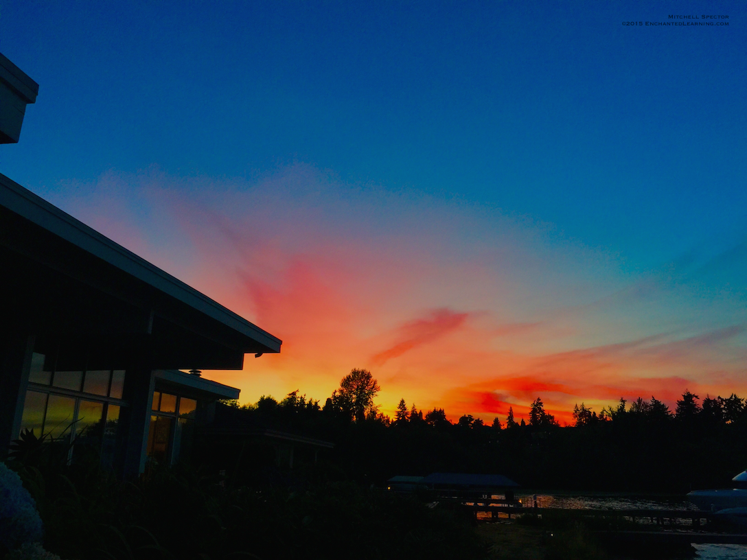 Mercer Island at Sunset