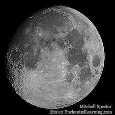 Waxing Gibbous Moon - One Day Later