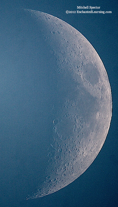 Waxing Crescent Moon, 30% Illuminated