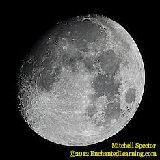 Waxing Gibbous Moon, 90% Illuminated