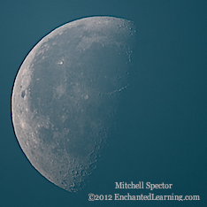 Waning Gibbous Moon in the Morning Light