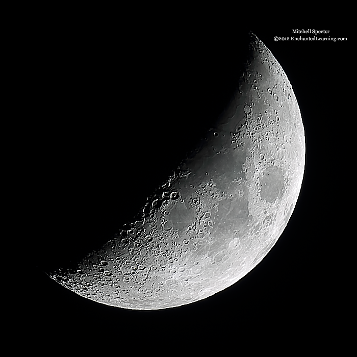 Waxing Crescent Moon, 39% Illuminated