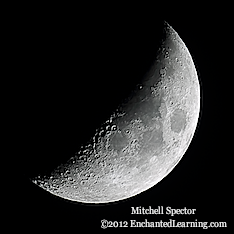 Waxing Crescent Moon, 39% Illuminated