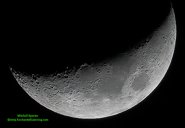 Waxing Crescent Moon, 33% Illuminated