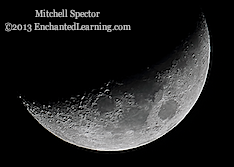 Waxing Crescent Moon, 34% Illuminated