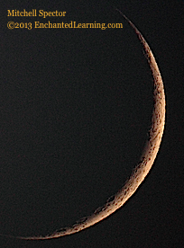 Waxing Crescent Moon, 5.8% Illuminated