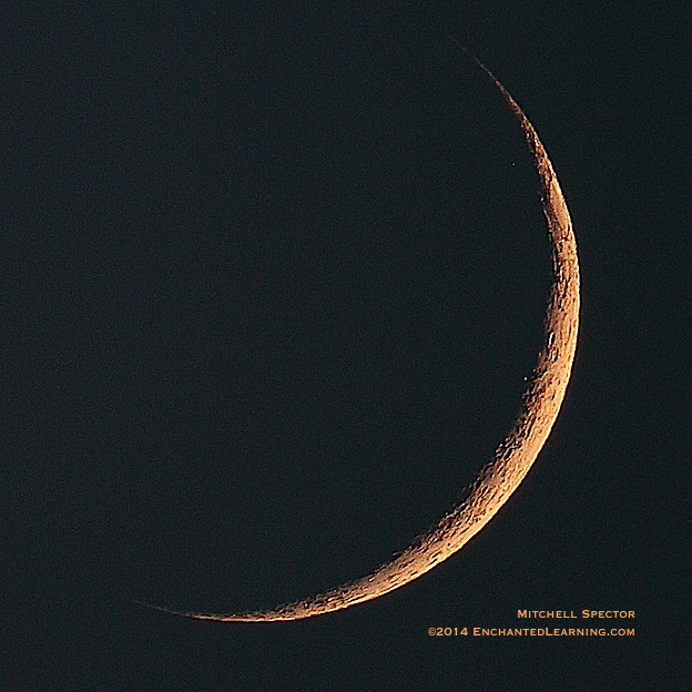 Waxing Crescent Moon 6% Illuminated
