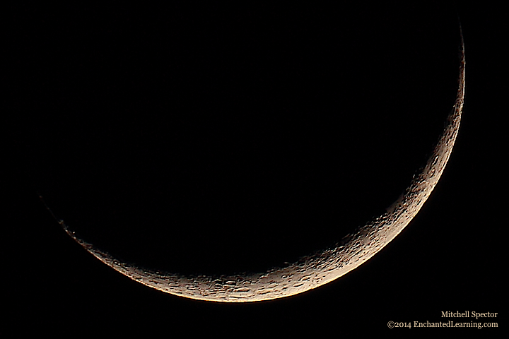 Waxing Crescent Moon, 7% Illuminated
