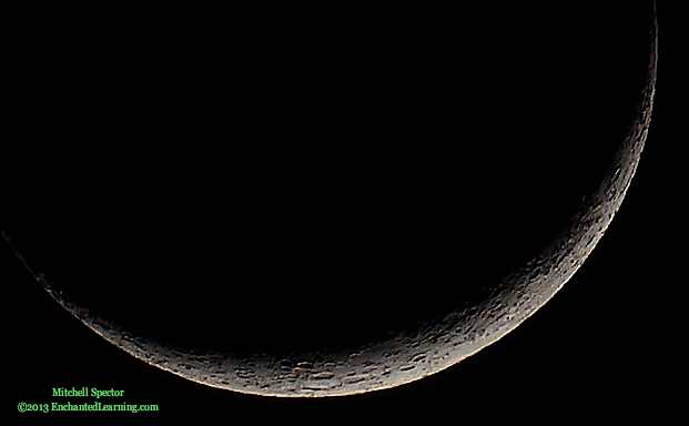 Waxing Crescent Moon, 7.4% Illuminated