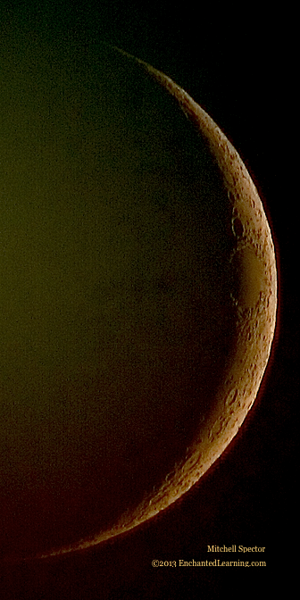 Waxing Crescent Moon, 7.5% Illuminated