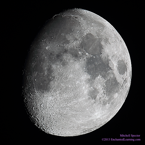 Waxing Gibbous Moon, 84% Illuminated