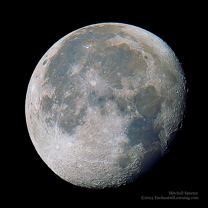 The Moon's Subtle Coloration