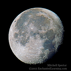 The Moon's Subtle Coloration