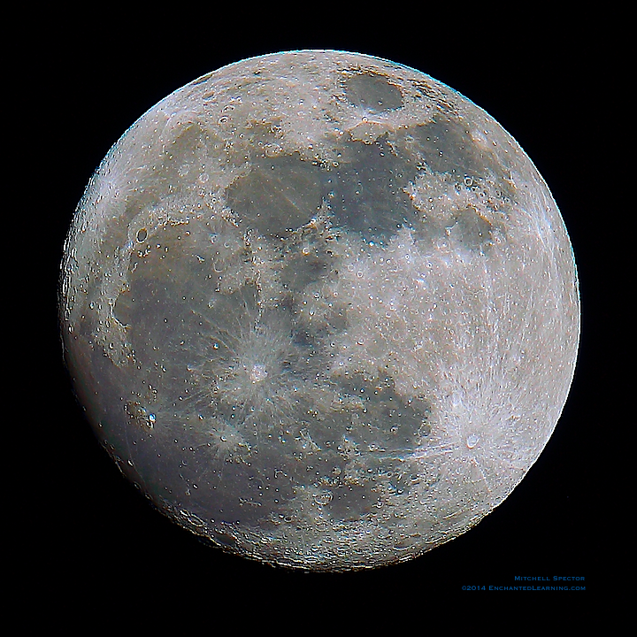 Nearly Full Moon, 97.5% illuminated