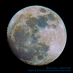 Nearly Full Moon, 97.5% illuminated