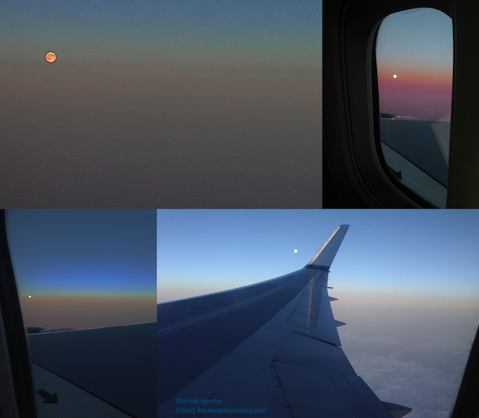 Supermoon Montage from the Air