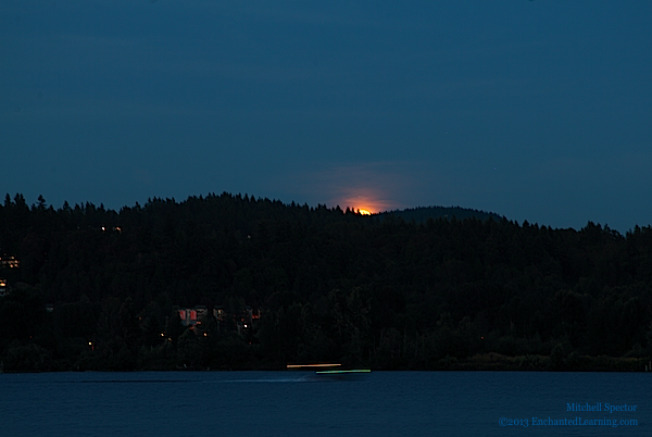 The First Glimpse of the Rising Moon