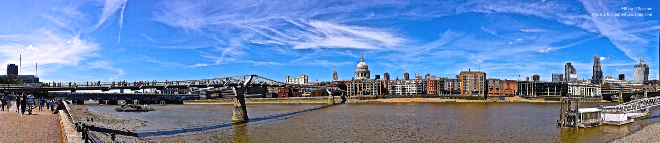 St. Paul's Cathedral and the Millennium Bridge