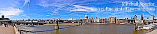 St. Paul's Cathedral and the Millennium Bridge