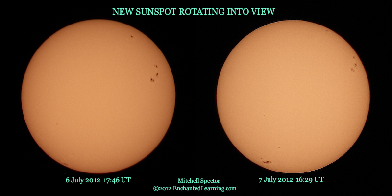 New Sunspot Rotating into View