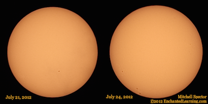 Sunspots Returning