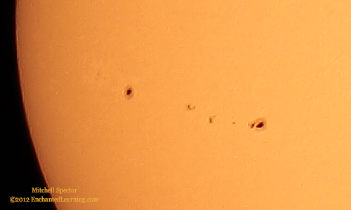 Two Regions of Solar Activity