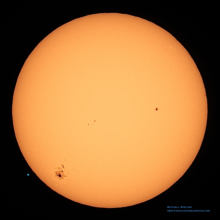 The Sun with a Large Sunspot