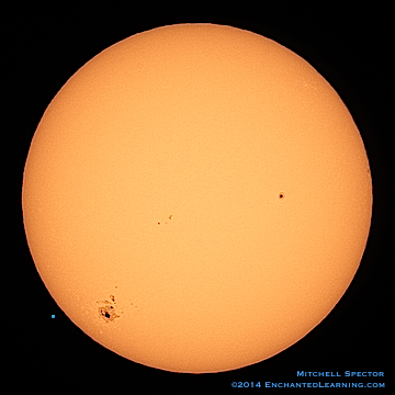 The Sun with a Large Sunspot